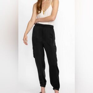 Johnny Was Women’s Khay Viscose Black Cargo Jogger Pants